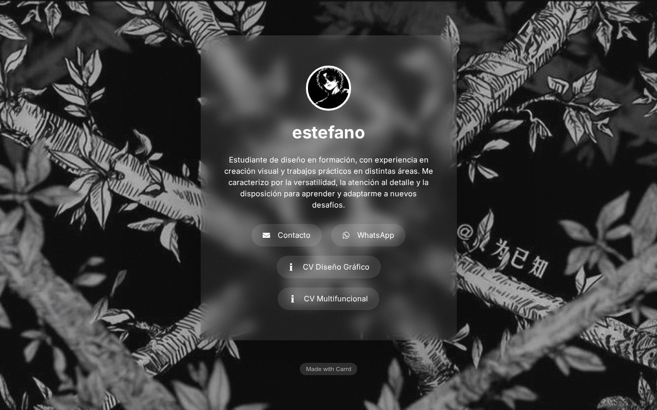 Carrd profile picture for @estefano